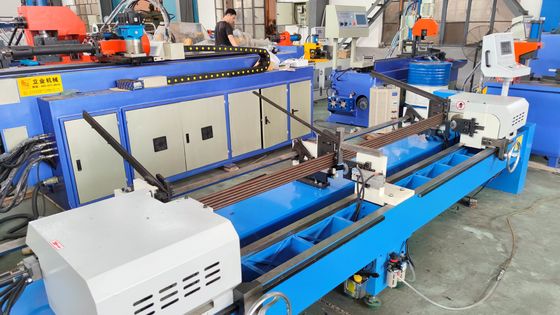 DJ80 ไฮดรอลิก Double Head Solid Tube Chamfering Machine เครื่องบดปลาย